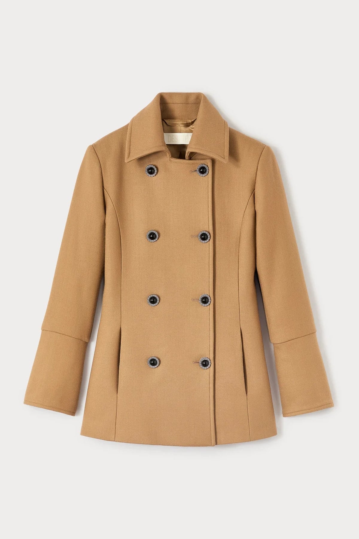 Manteau court Margot en laine - Camel