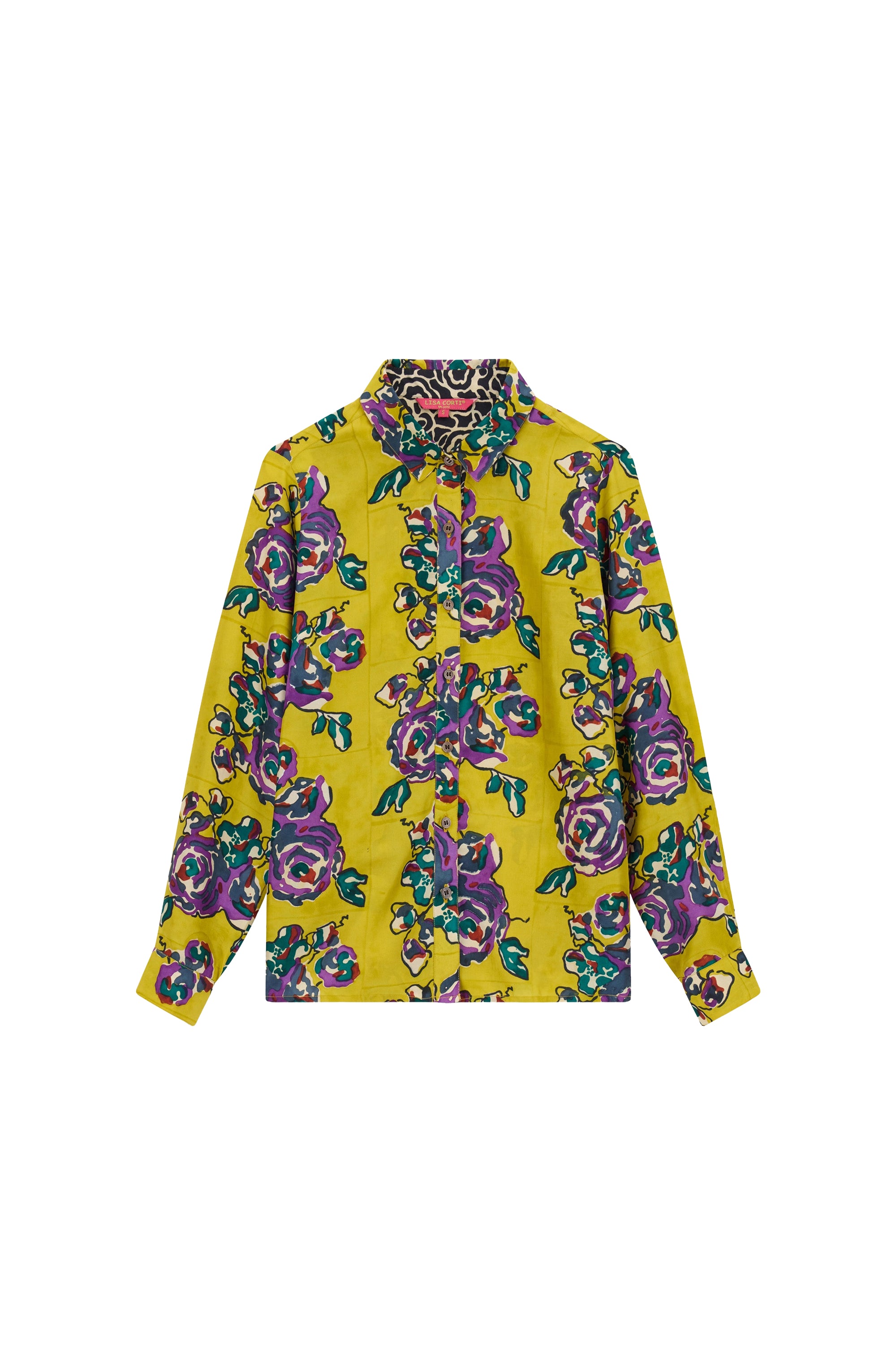 Bella long-sleeved silk shirt - Green