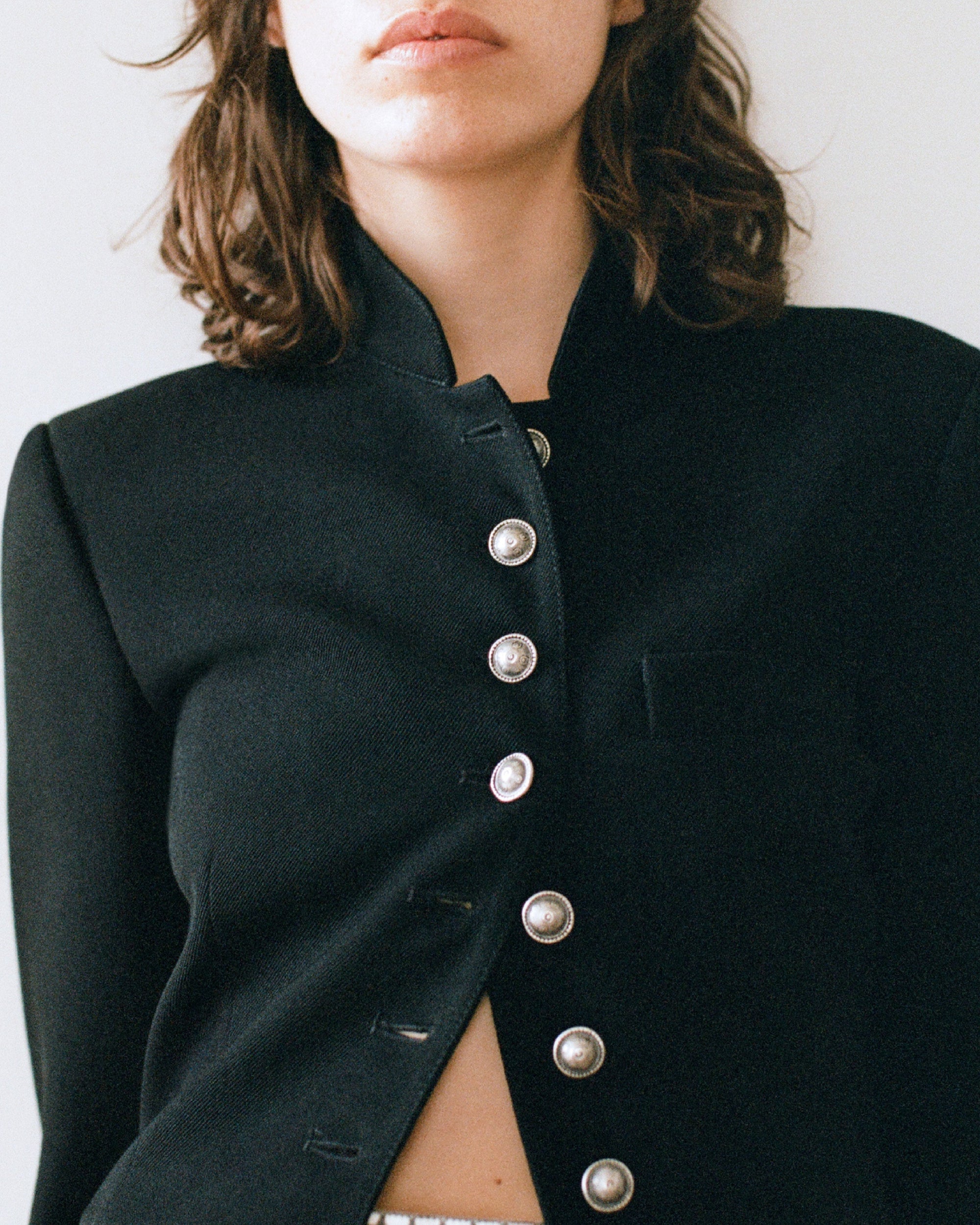 Veste Tolly en lin - Black