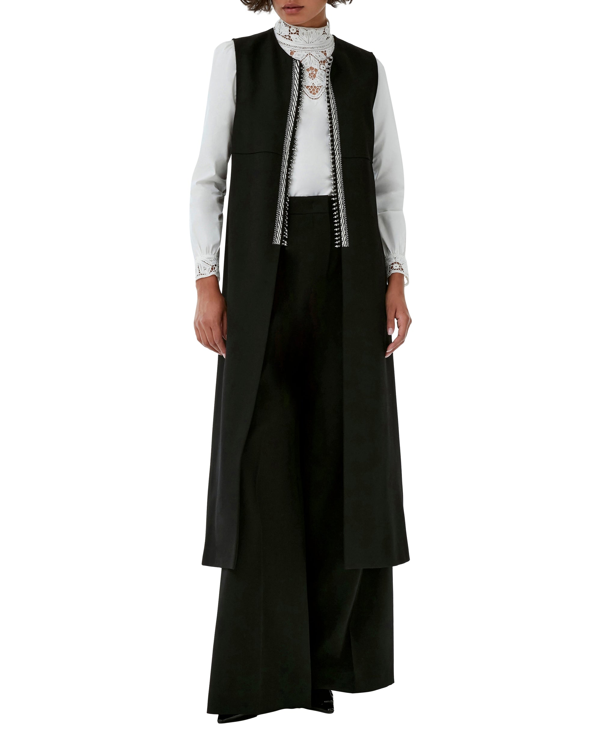 Gilet sans manches Felix en lin - Black