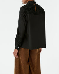 Mona blouse in linen - Black