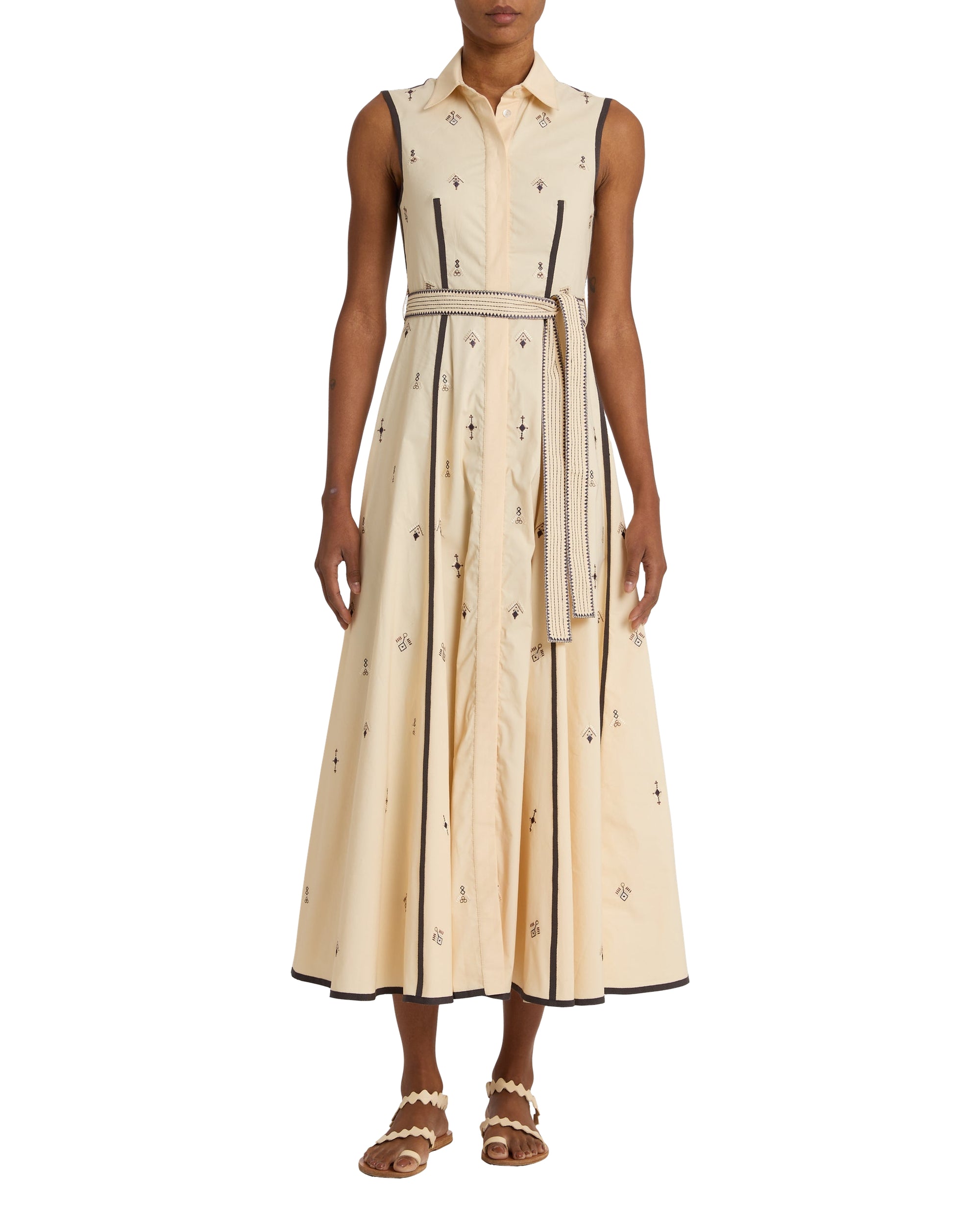 Robe longue Miralda en lin - Milk