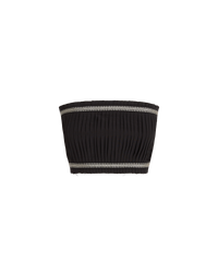 Top bustier Flavia en lin - Black