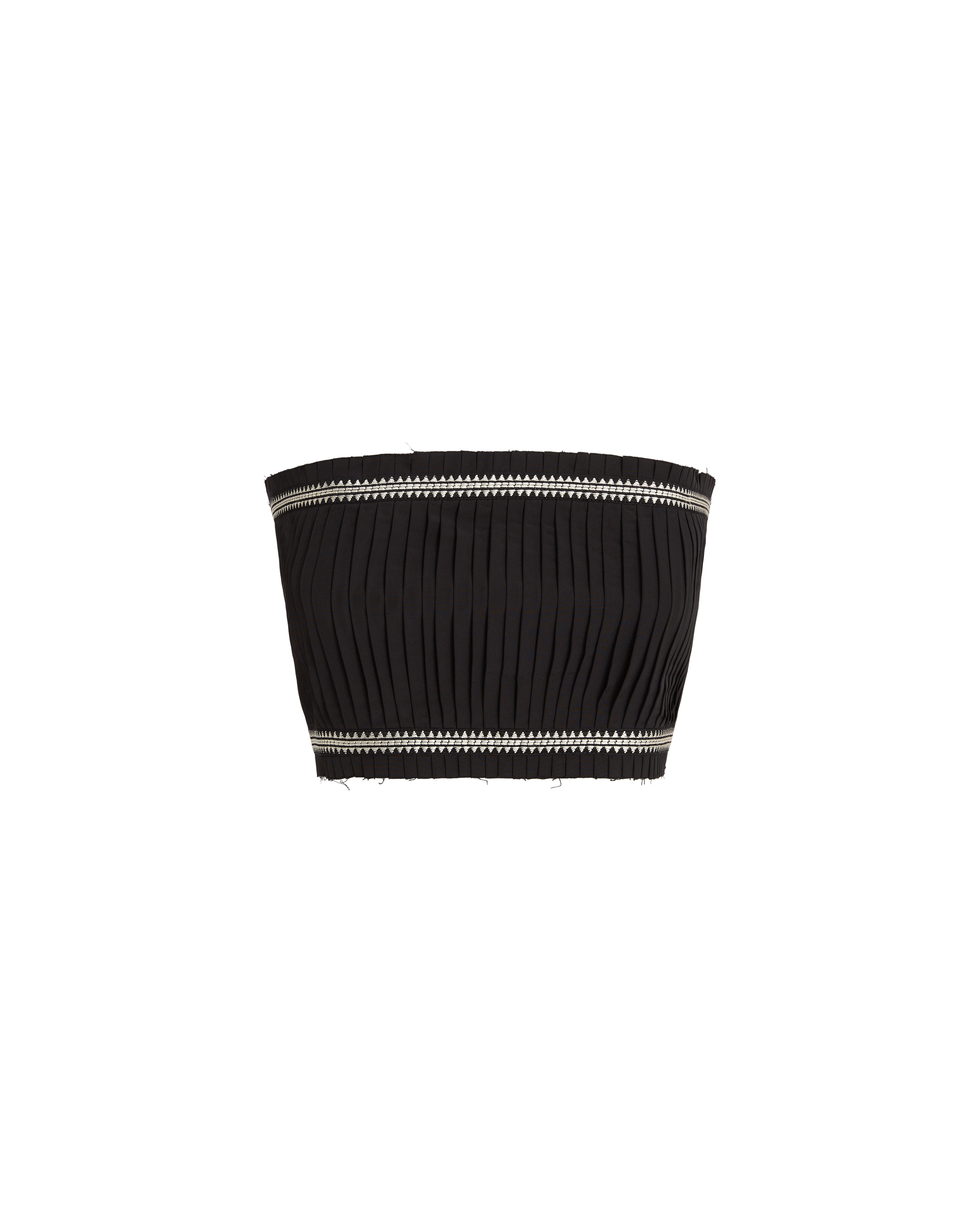 Top bustier Flavia en lin - Black
