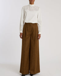 Pantalon Lola en lin - Brown