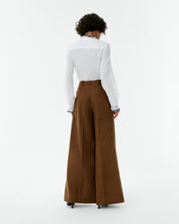 Pantalon Lola en lin - Brown