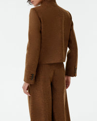 Linen Amhara jacket - Brown