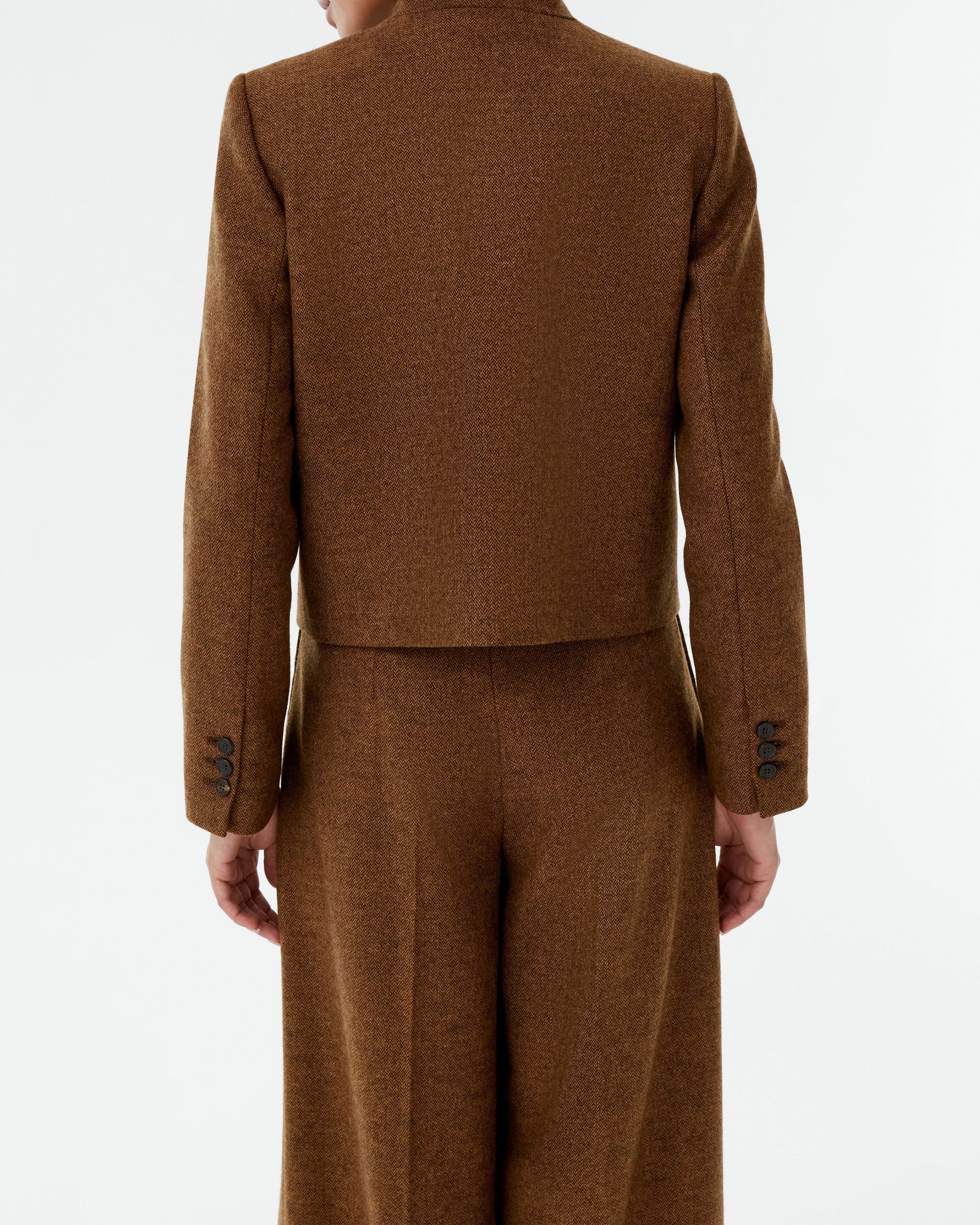 Linen Amhara jacket - Brown