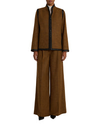 Marina jacket in linen - Brown