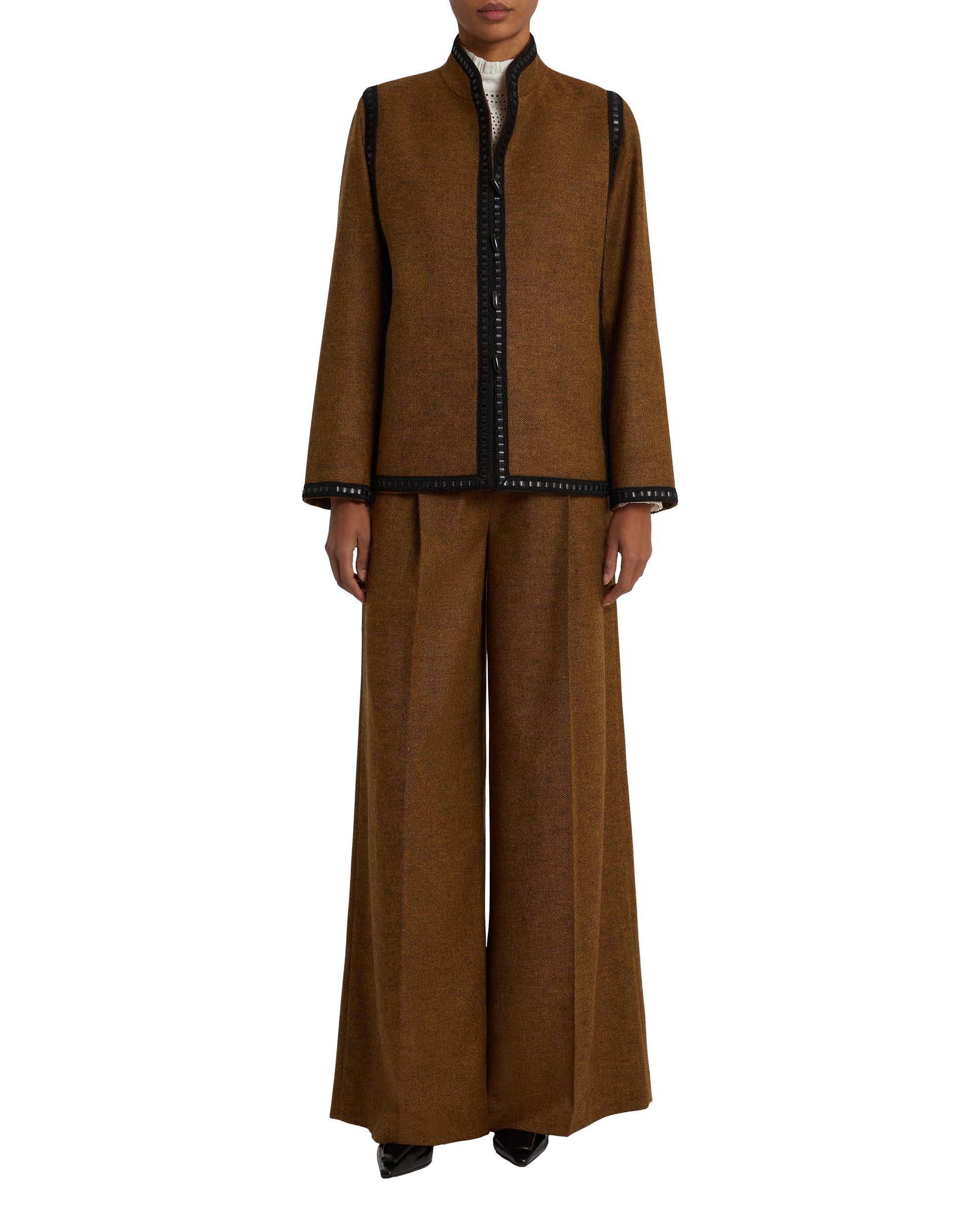 Marina jacket in linen - Brown