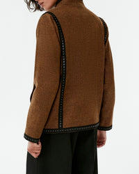 Marina jacket in linen - Brown