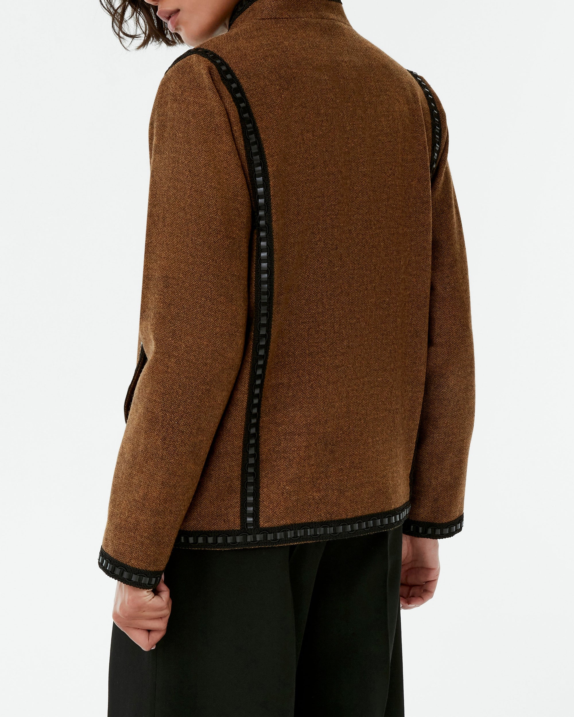 Marina jacket in linen - Brown