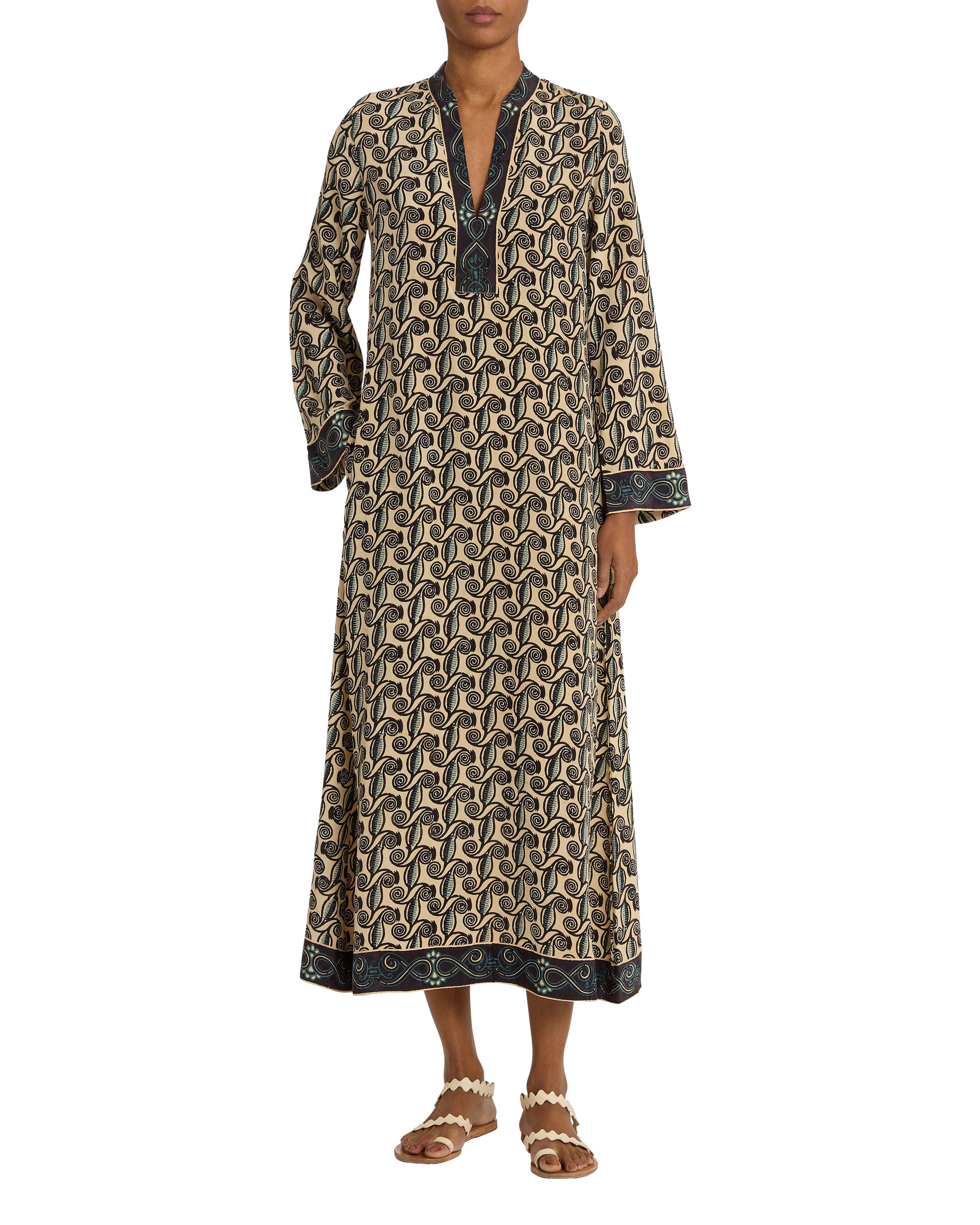 Caftan long Jenna en lin - Light