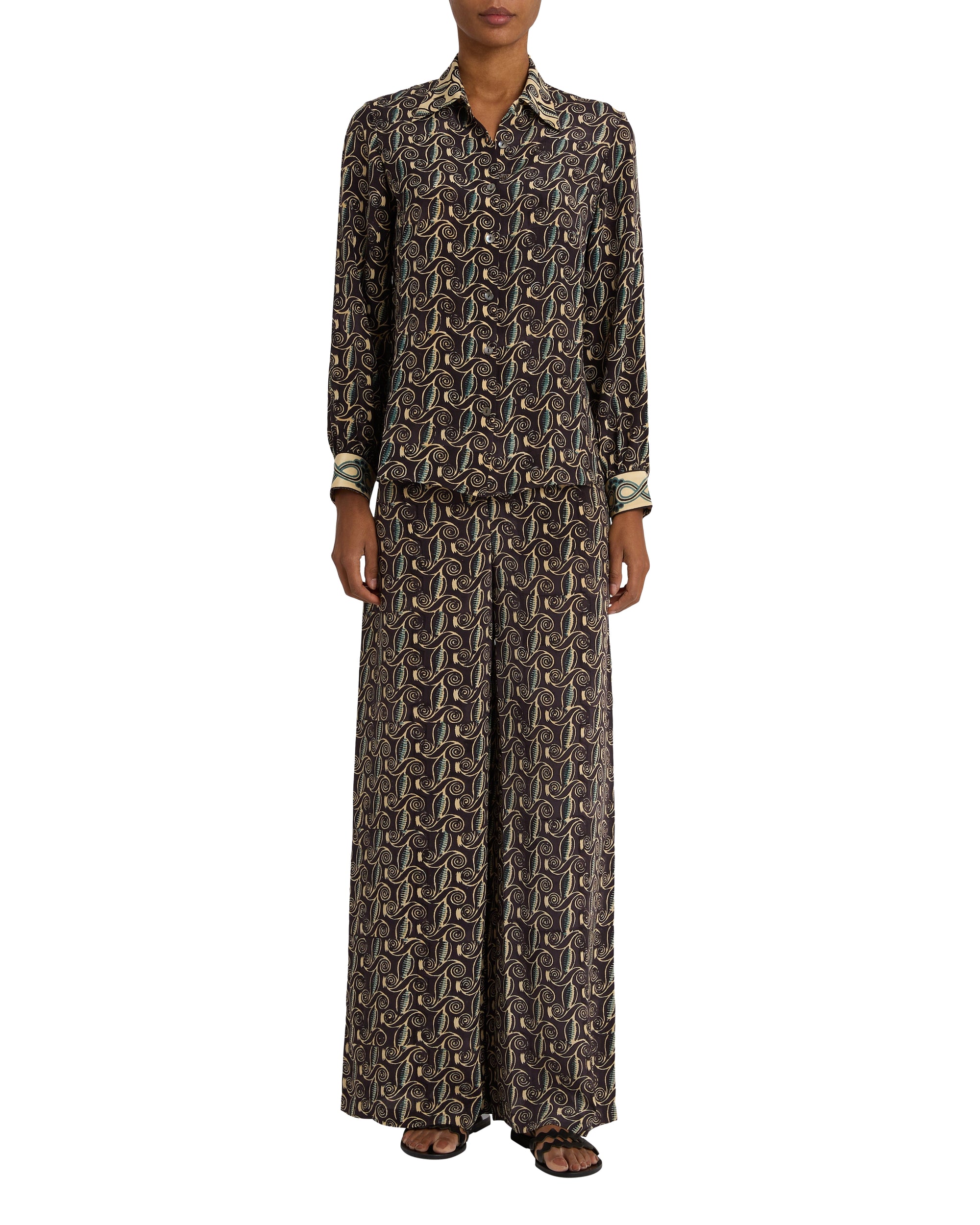 Chemise Ladan en soie - Dark