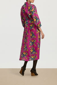 Lotty long silk dress - Neutral