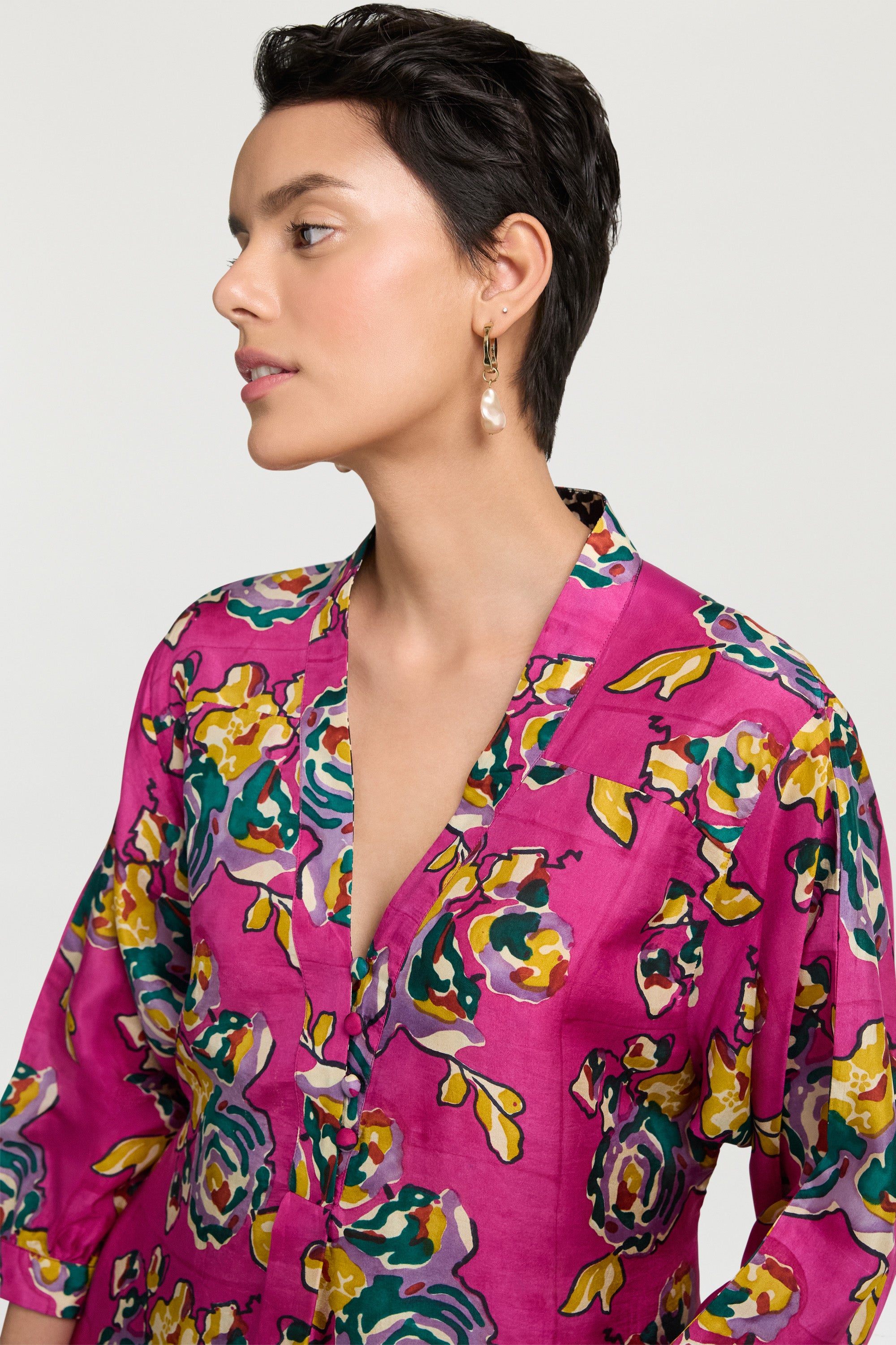 RECO PRIX : 280 // Lotty Dress Orihime Roses Fuxia
