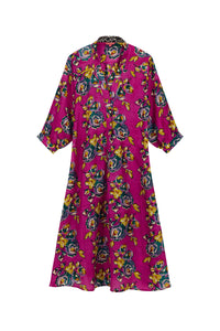 Lotty long silk dress - Neutral