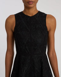 Robe midi Clodette en lin - Black