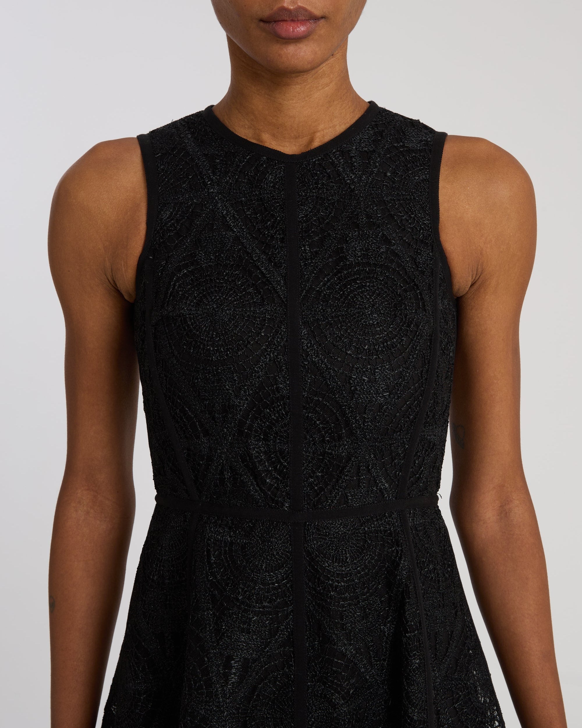 Robe midi Clodette en lin - Black