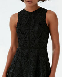 Robe midi Clodette en lin - Black
