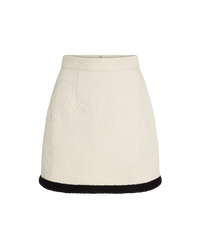 Giuliana short skirt in linen - White