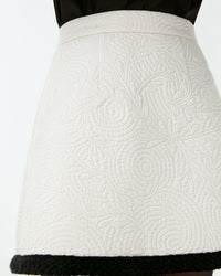 Giuliana short skirt in linen - White