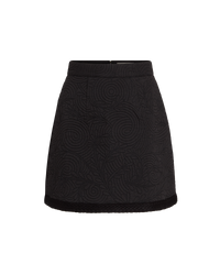 Giuliana short skirt in linen - Black