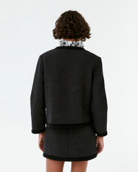 Iole jacket in linen - Black