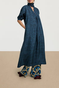 Radha long silk dress - Neutral