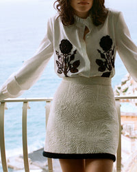 Blouse Olla en lin - White