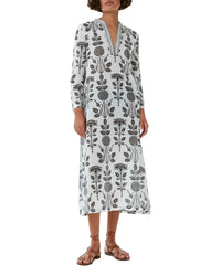Caftan long Giada - Black & White
