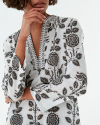 Caftan long Giada - Black & White