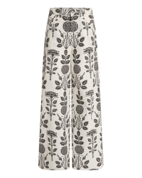Pantalon fluide Nadia à imprimé - Black & White