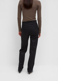 Pantalon de tailleur droit Troia - Black