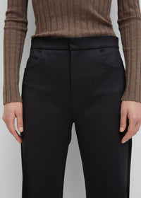 Pantalon de tailleur droit Troia - Black