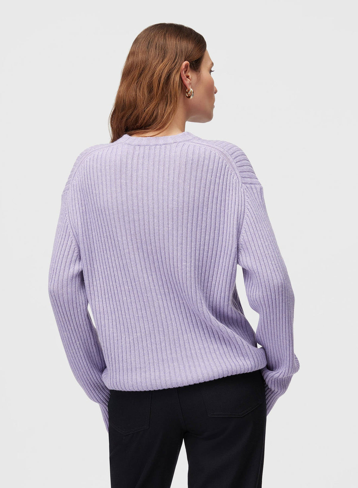 IRIS RIBBED CREWNECK