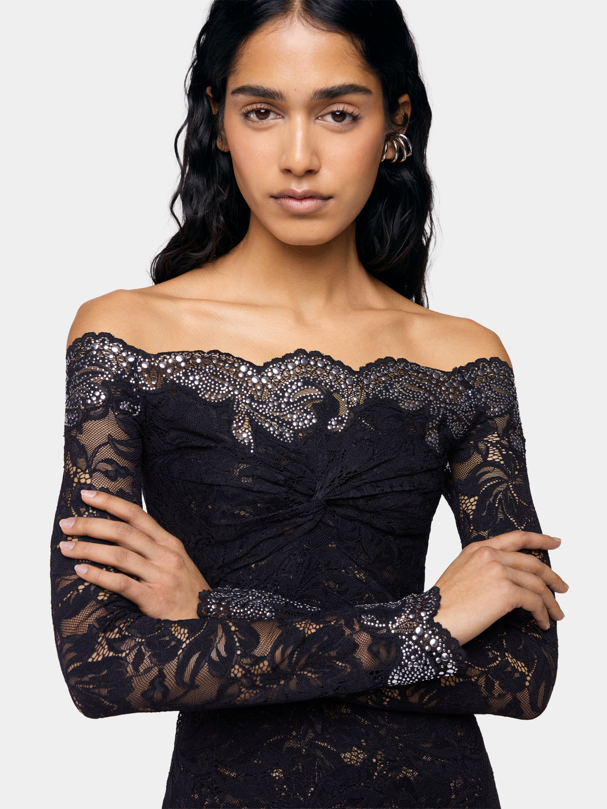 Long dress in lace