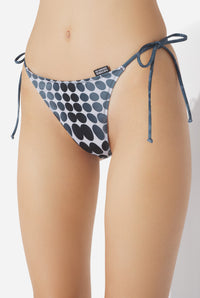 Le Bikini Dots Imprimé Noir Et Blanc - White & Grey & Black