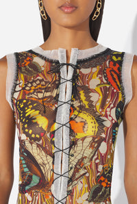 La Robe Papillon Jaune - Yellow & Multicolor