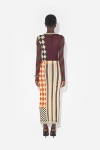 La Jupe Longue Patchwork - Multicolor
