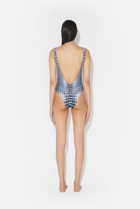 Le Maillot De Bain Imprimé Dots Noir Et Blanc - White & Grey & Black