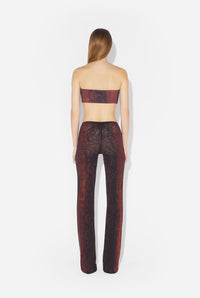 Pantalon En Tulle Imprimé "Python".
 - Brown & Black