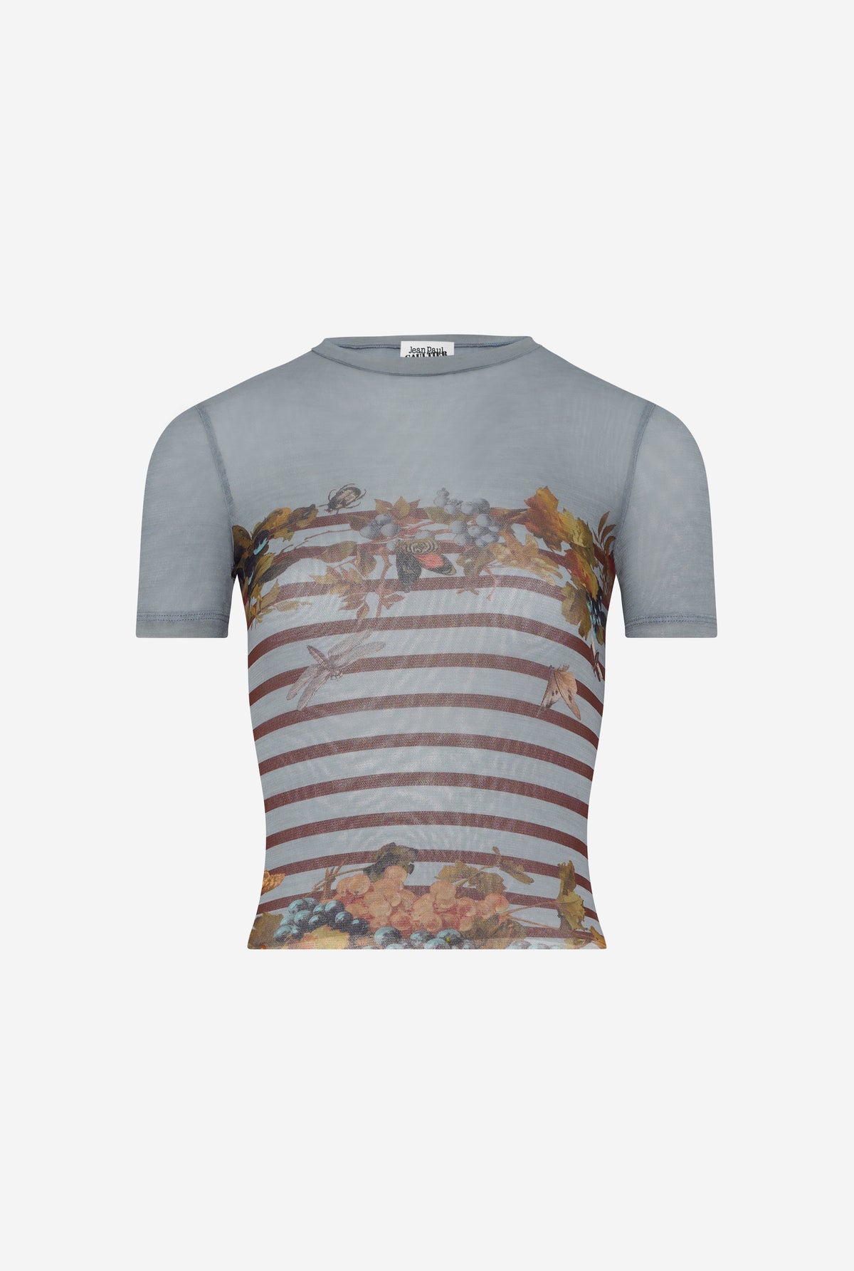 Le Baby Tee Marinière Grape Bleu Ciel - Lightblue & Multicolor