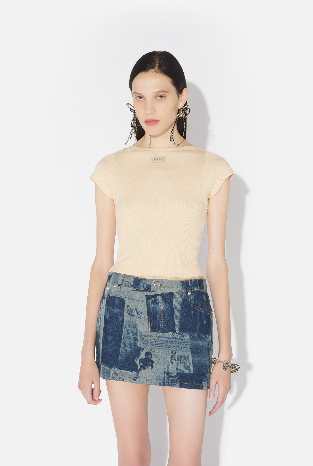 Le Top À Patch Gaultier Beige - Nude