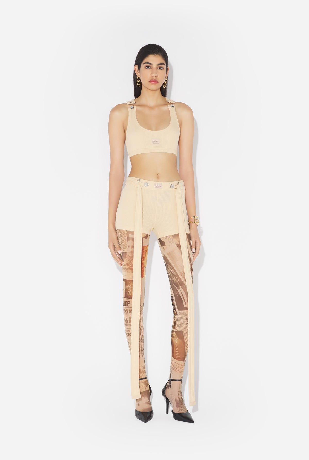 La Brassière À Patch Gaultier Beige - Nude