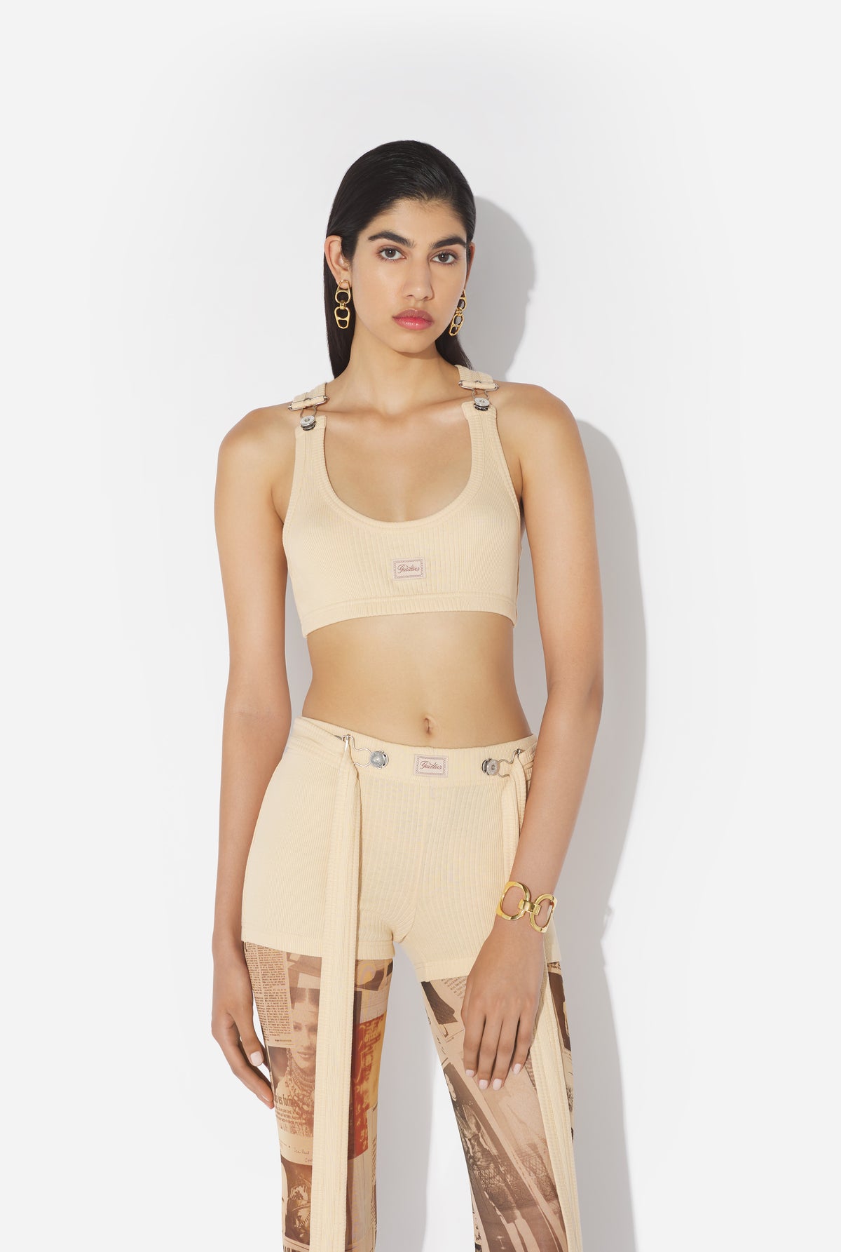 La Brassière À Patch Gaultier Beige - Nude
