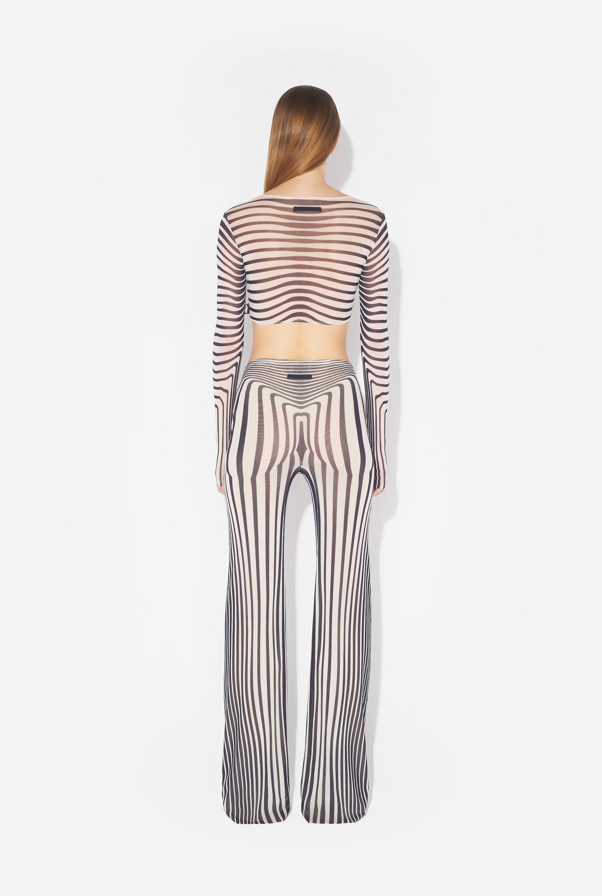 Le Crop Top Body Morphing Marine - Ecru & Navy