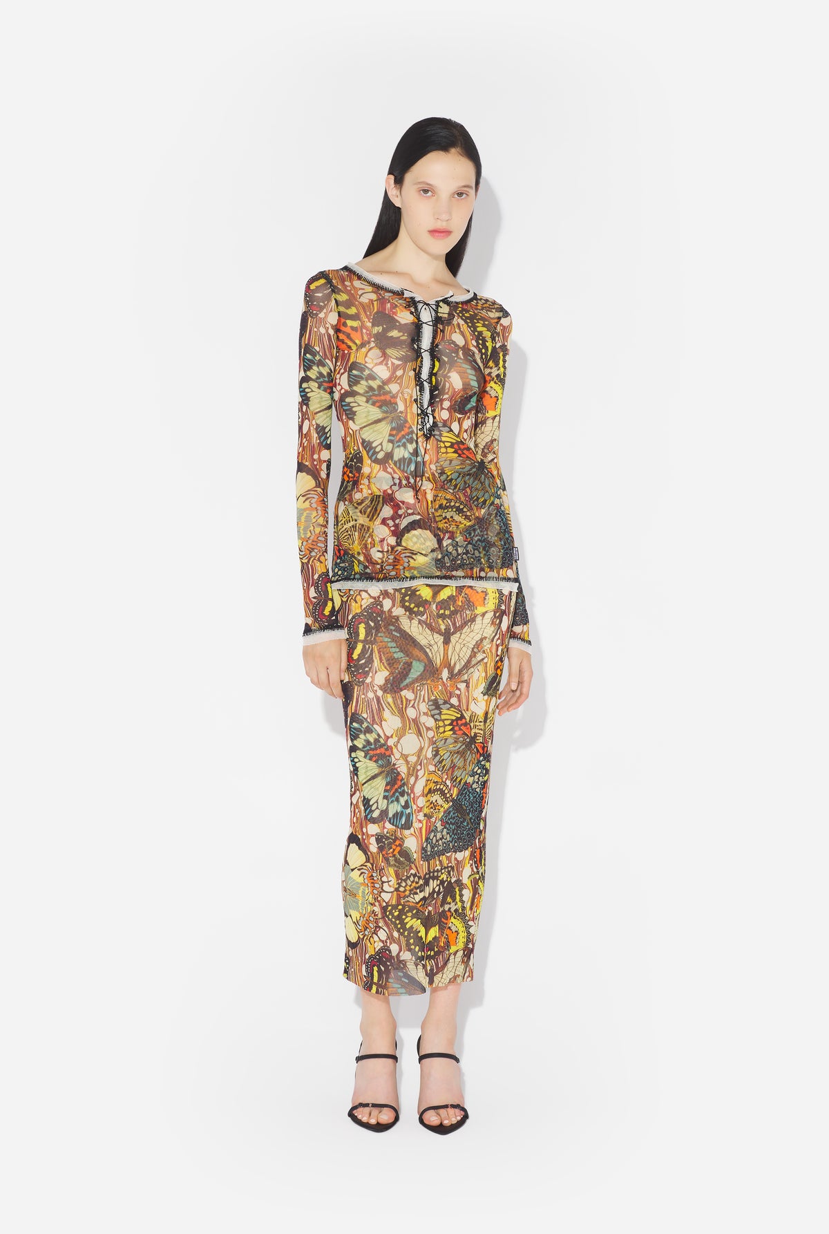 Le Top Papillon Jaune - Yellow & Multicolor