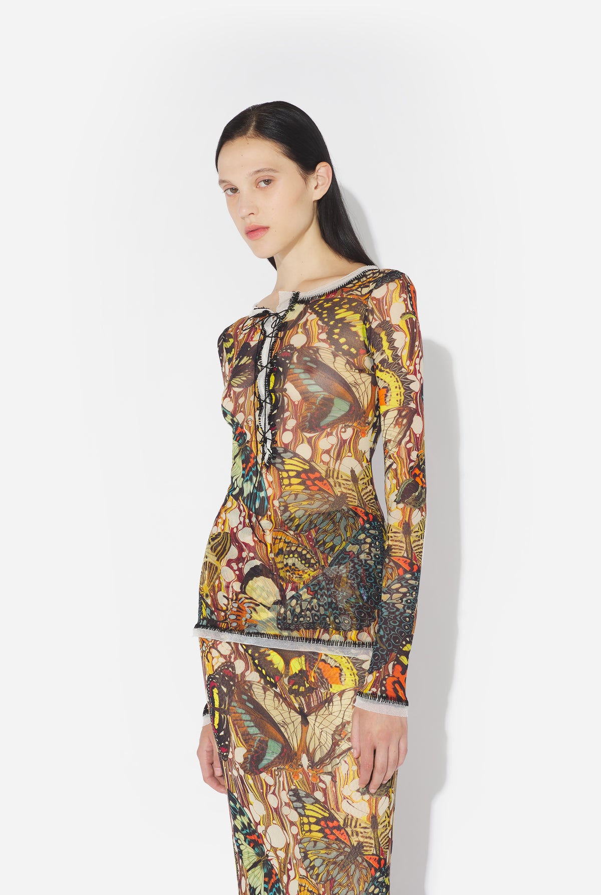 Le Top Papillon Jaune - Yellow & Multicolor