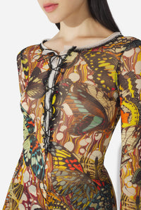 Le Top Papillon Jaune - Yellow & Multicolor
